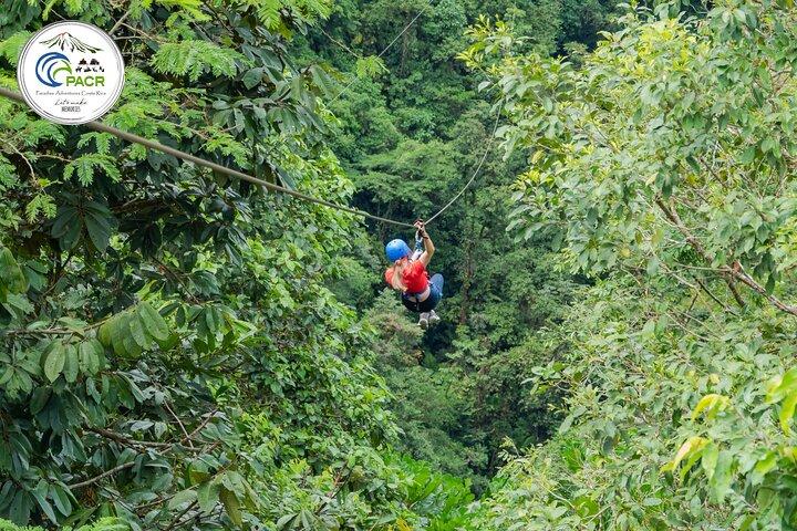 7-Cable Zipline Canopy Tour Over La Fortuna Waterfall