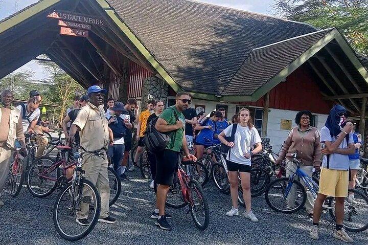 Bike Tour at Hell's Gate National Park, Boat Ride at L. Naivasha