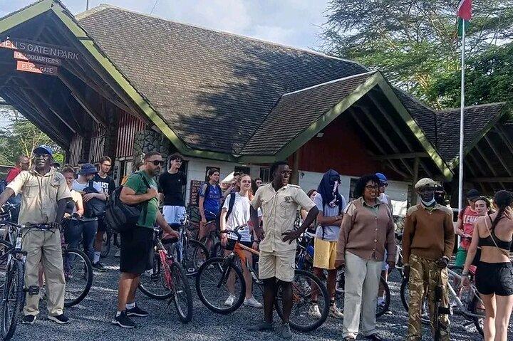 Bike Tour at Hell's Gate National Park, Boat Ride at L. Naivasha