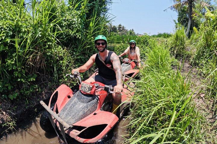 Bali ATV Ride Ubud Waterfall, Ricefield,River,Barong Cave, Lunch