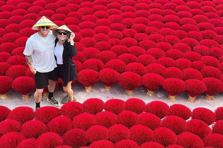 Incense Village to Ninh Binh Tam Coc Day Tour Small Group of 09