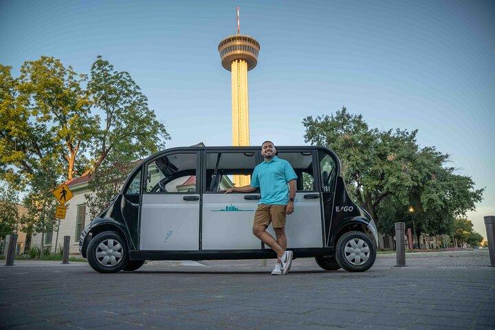 San Antonio Night Sightseeing Tour+Riverwalk Boat Cruise & Tower