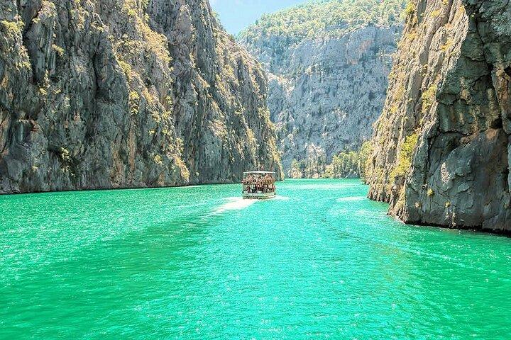 From Alanya, Side: Full Day Green Canyon Boat Tour