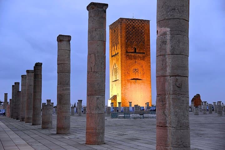 Rabat Night Tour with traditional Moroccan Dinner