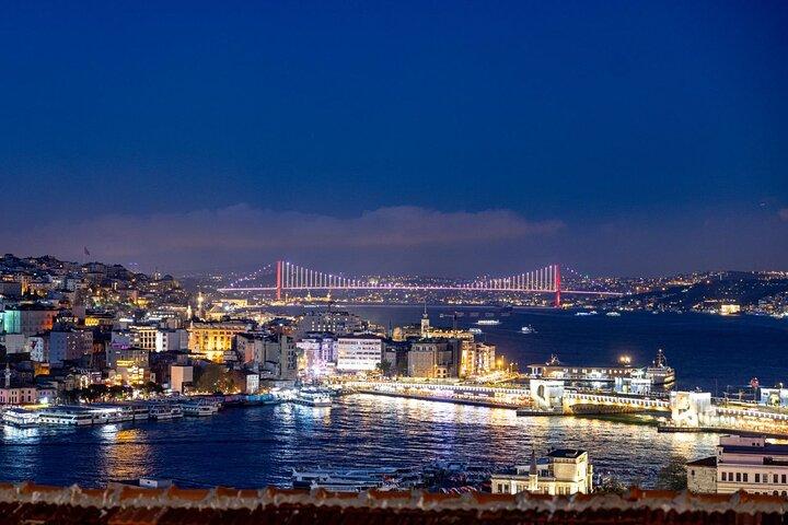 Istanbul: Authentic Turkish Food Night and Rooftop Tour