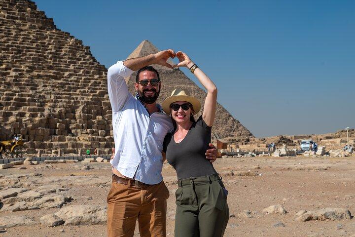 Giza Pyramids, Saqqara & Memphis Tour with Camel Ride & Lunch