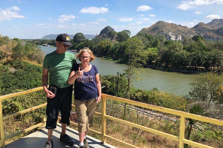 Floating and Railway Markets and Erawan Waterfall (Group Tour)