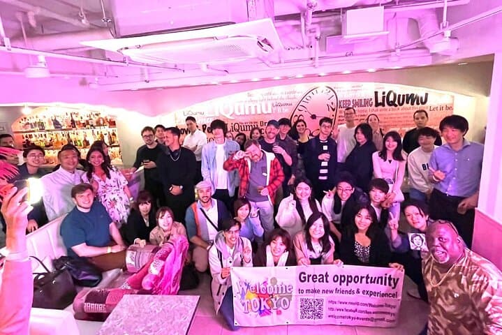 Tokyo Local Friends Solo attend Party All We Can Drink in Shibuya