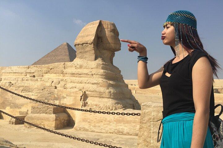 Cairo Layover- Giza Pyramids, Sphinx, Grand Museum with Lunch
