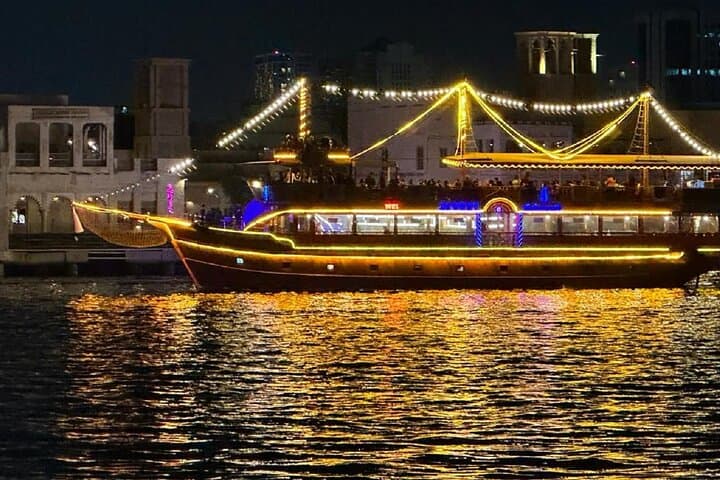 Dubai Dhow Cruise Dinner Al Seef Creek Multicusine