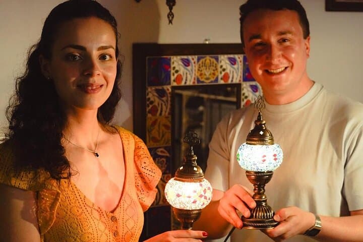 Istanbul Turkish Mosaic Lamp Workshop in Old Town - All Included