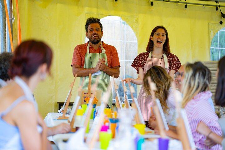 Paint And Drink Florentine Hills Art at La Birr'aia in Marignolle