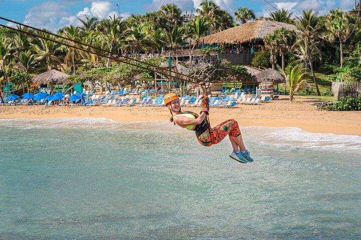 Ocean Zipline Adventure in Puerto Plata at Coconut Cove Beach