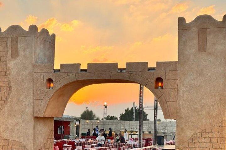 Premium 5 Stars BBQ Dinner with Desert Safari Sandboarding & Show