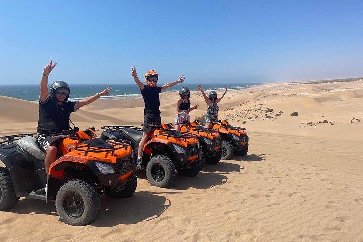 Agadir : Quad bike dunes, Desert and Beach Sandboarding & camel