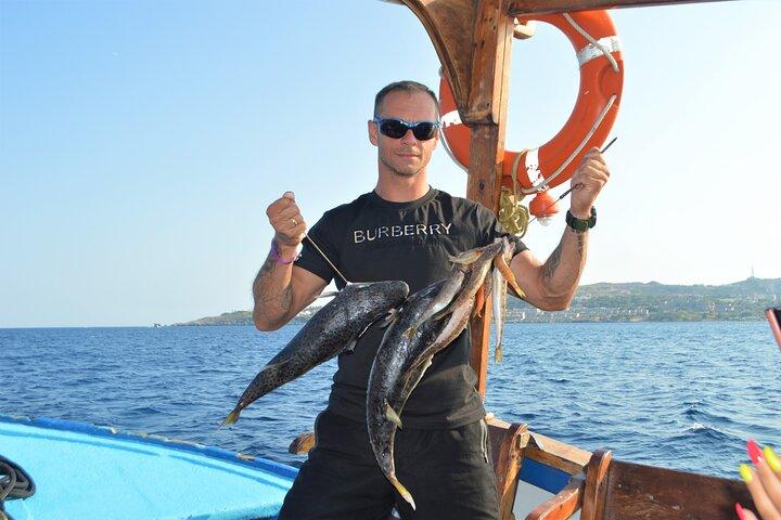 Makarounas Fishing Boat Trip with swimming stop and BBQ on board