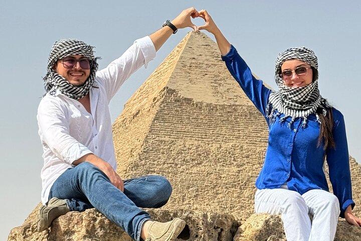 Explore the Pyramids of Giza with a Professional Guide on site