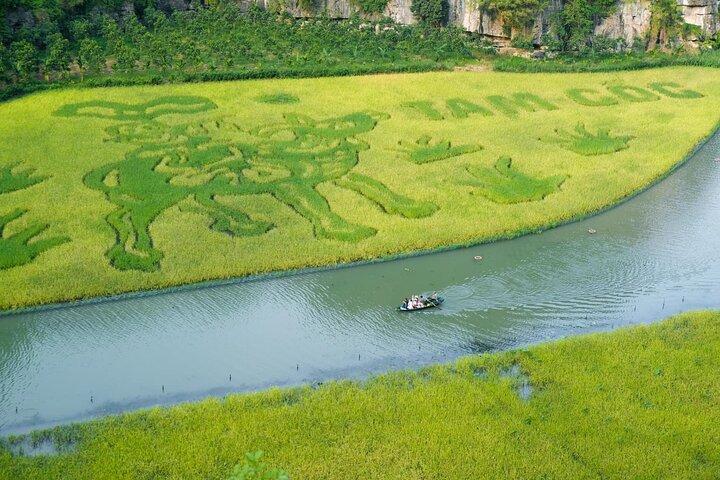 Ninh Binh Highlights: Biking, Swimming, Sunset Party from Hanoi
