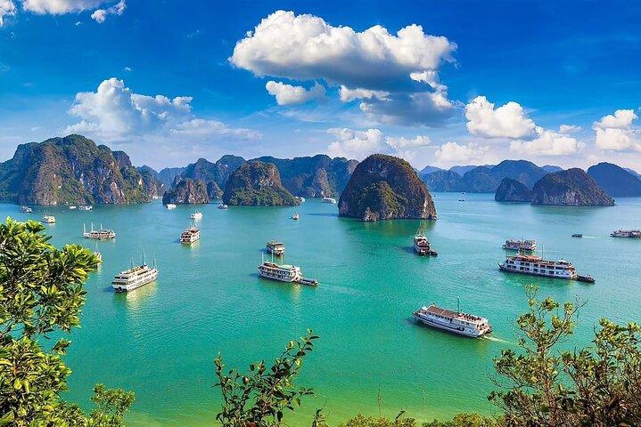 Halong Bay Sightseeing Top Luxury Day Cruise from Hanoi