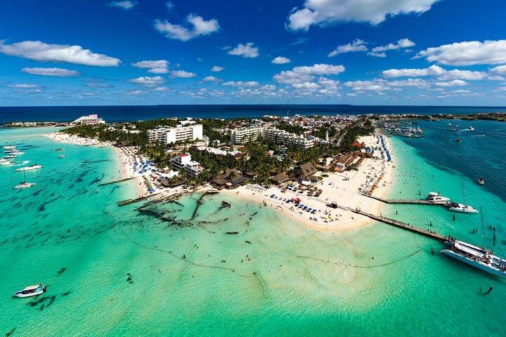 Catamaran to Isla Mujeres with Open Bar from Playa del Carmen