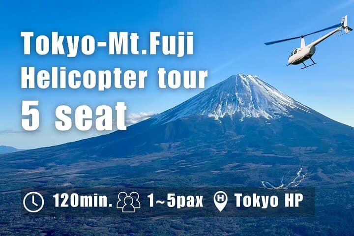 Mt. Fuji & Hakone Full Circle Helicopter Tour (120Mins-5pax)