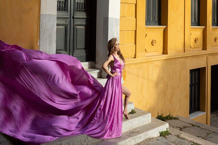 Athens-Greece: Book a FLYING DRESS Photoshoot Experience