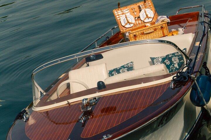 Private Cruise In Paris aboard a Riva-style boat
