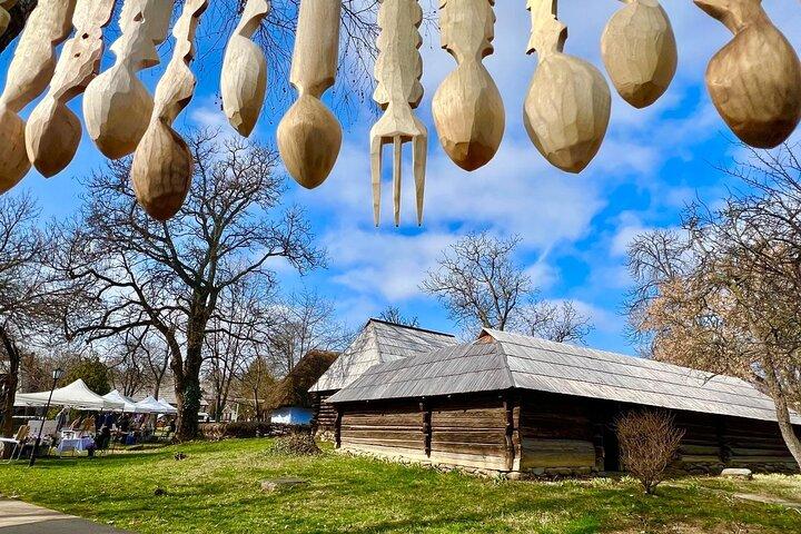Traditions in Bucharest: Village Museum and Wine Tasting Tour