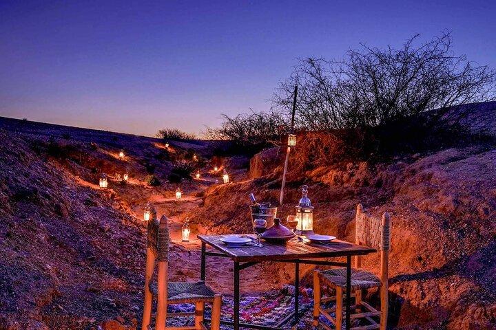 Private Camel & Quad Adventure in Agafay Desert with Dinner Show