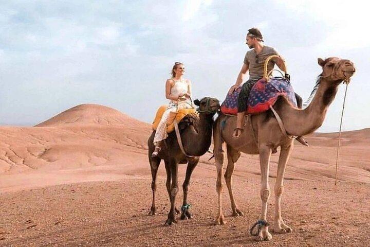 Private Camel & Quad Adventure in Agafay Desert with Dinner Show