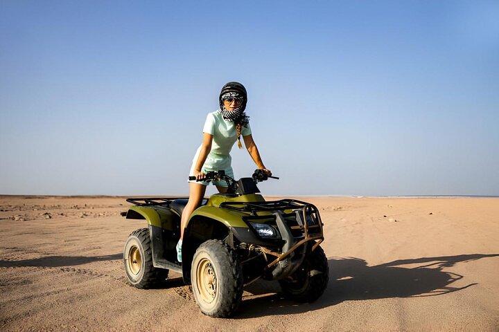 Agafay Quad Bike, camel ride, sunset, dinner & show