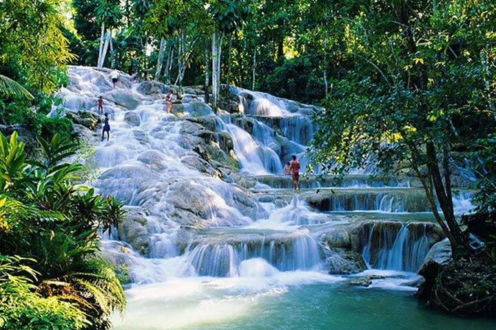 Dunn's River Fall & Blue Hole Combo Tour from Montego Bay Jamaica