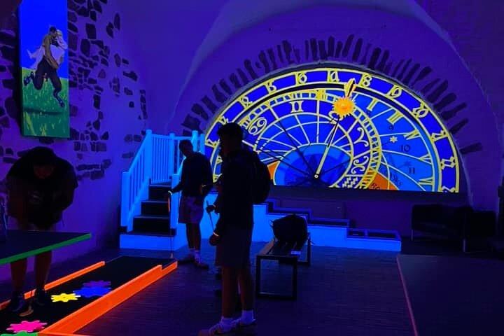 Prague Black Light Mini Golf Admission Ticket