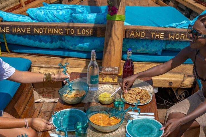 Full Day Mnemba Island Extra Luxury Dhow in Zanzibar