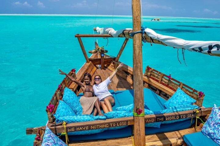 Full Day Mnemba Island Extra Luxury Dhow in Zanzibar