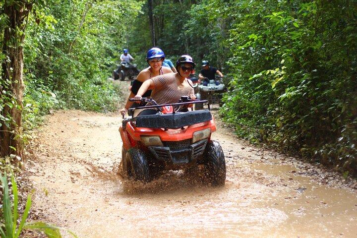 ATV Tour from Tulum or Riviera with Ziplines and Cenote Swim Day