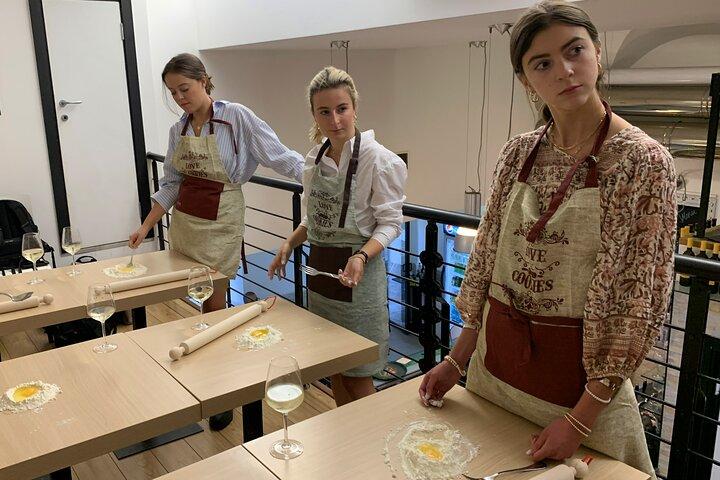 Traditional Pasta Cooking Class with Tiramisu Small Group