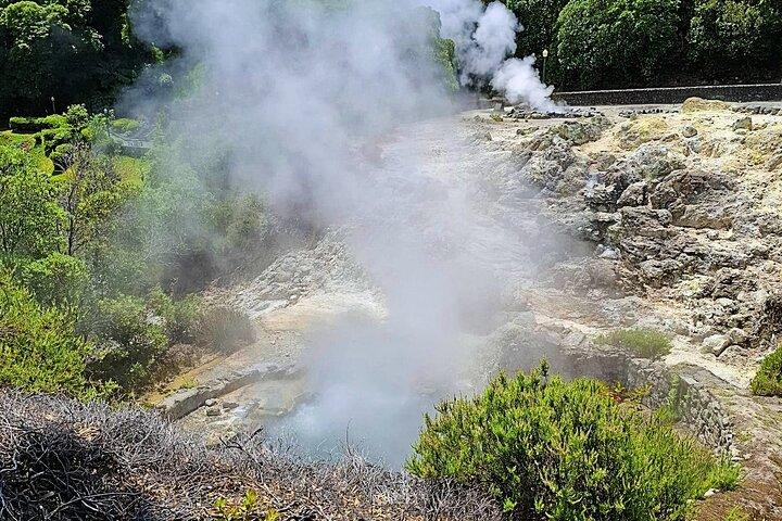 Furnas: Waterfall, Lush Valleys & Steaming Earth Full Day Tour