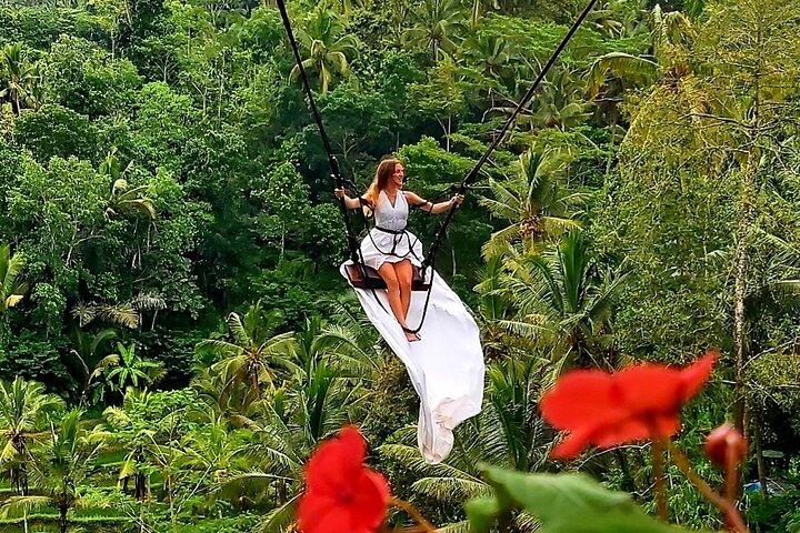 Ubud Private Tour : Waterfall, Temple, Rice terrace and Swing
