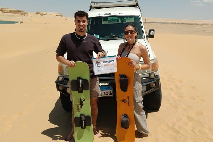 4x4 Desert Safari, Sand Surfing, and Camel Ride in Cairo