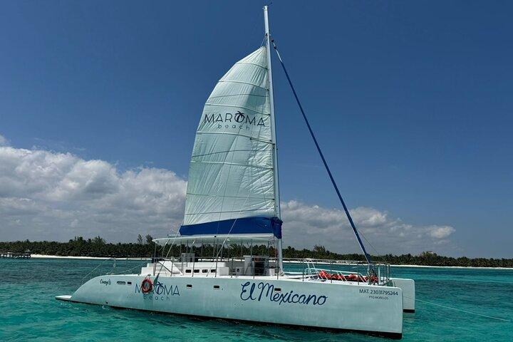 Catamaran Cruise in Riviera Maya With Snorkeling & Beach Club
