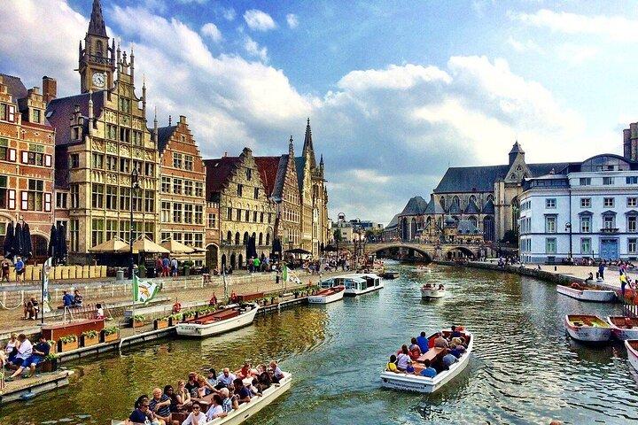 Brussels: Tour Bruges & Ghent with Cruise + Chocolate visit