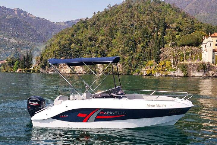 License Free Boat Rental from 2 to 8 Hours from Lezzeno Lake Como