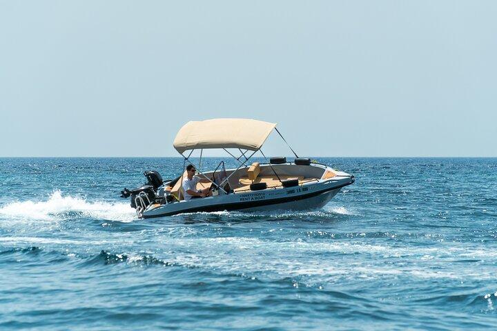 Santorini Rent a Boat - License free private cruise