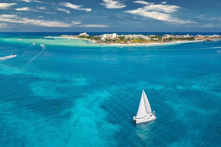 Discover Isla Mujeres: Catamaran, Snorkeling, and "Ice Bar"