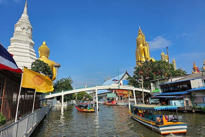 Bangkok Long Boat Canal a Big Buddha and Culture Markets Tour