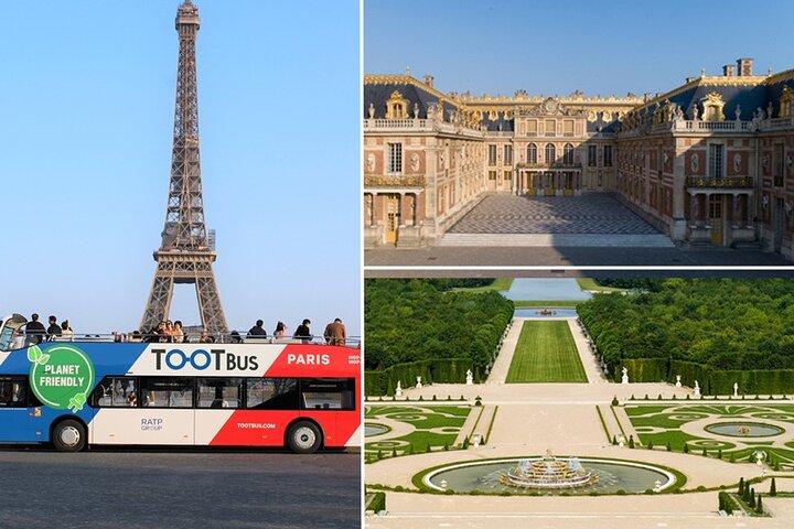 Paris Tootbus Hop-On Hop-Off Tour and Versailles Palace Entrance