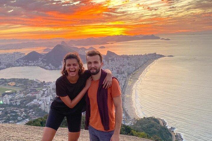 Two Brothers Hike in Rio de Janeiro At sunrise