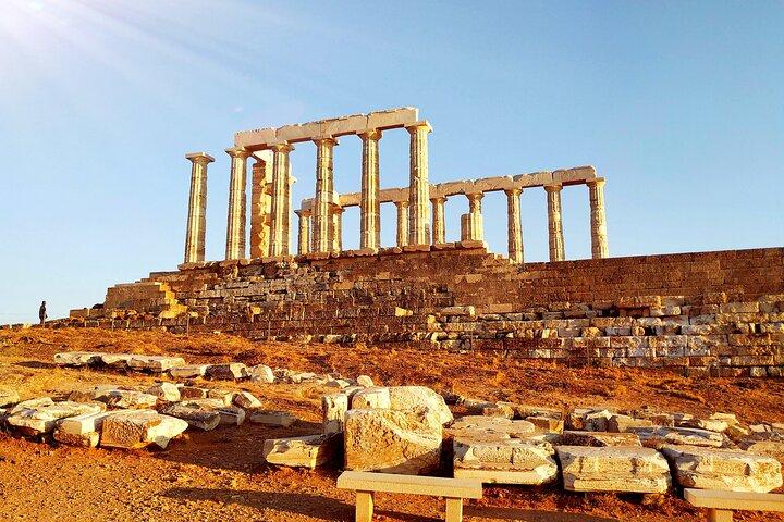 Cape Sounio and Temple Poseidon Tour with Swimming