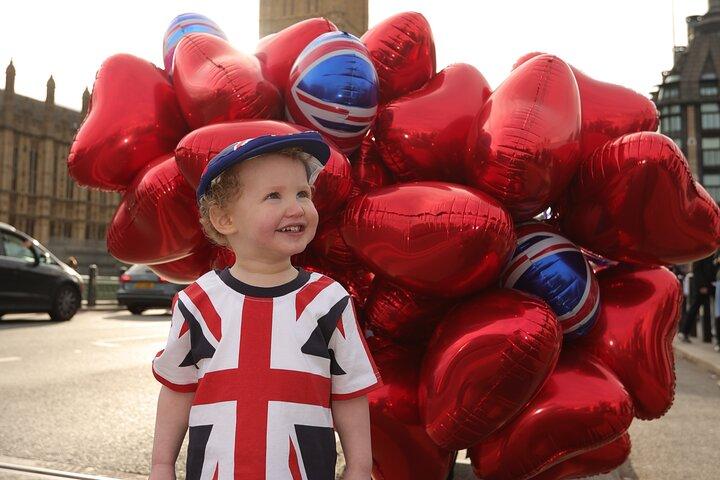 Professional Digital Photo with Red Heart Balloons Central London